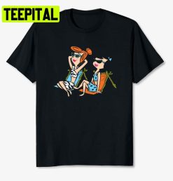 The Flintstones Wilma And Betty In The Sun Trending Unisex Shirt