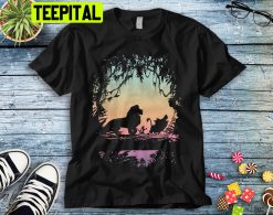 The Lion King Gradient Jungle Trio Disney Trending Unisex T-Shirt