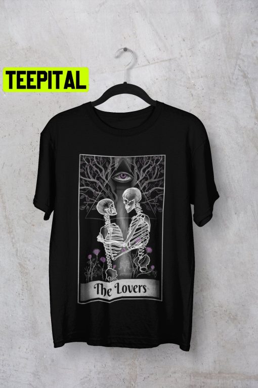 The Lovers Gothic Tarot Card Trending Unisex T-Shirt