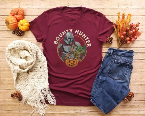 The Mandalorian Halloween Candy Bounty Hunter Disney And Pixar Star Wars Unisex T-Shirt