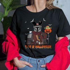 The Mandalorian Pumkin Star Wars Baby Yoda Cute Disney Halloween Unisex Sweatshirt