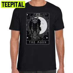 The Moon Black Cat Trending Unisex T-Shirt