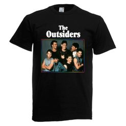 The Outsiders Retro Movie Mens Red Black Navy T-Shirt