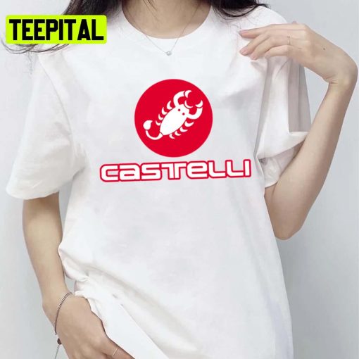 The Red Logo Castelli Cycling Sports Unisex T-Shirt