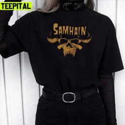 The Skull Illustration Samhain Band Unisex T-Shirt