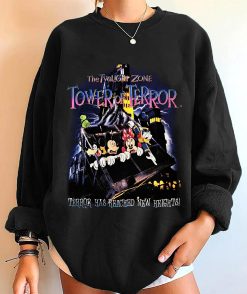 The Twilight Zone Tower Hotel Mickey’s Not So Scary Fall Party Disney Halloween Mickey And Friends Unisex Sweatshirt