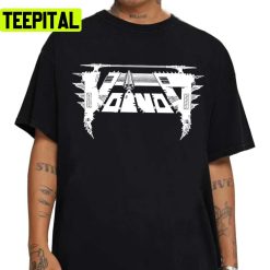 The White Text Logo Voivod Retro Rock Band Unisex T-Shirt