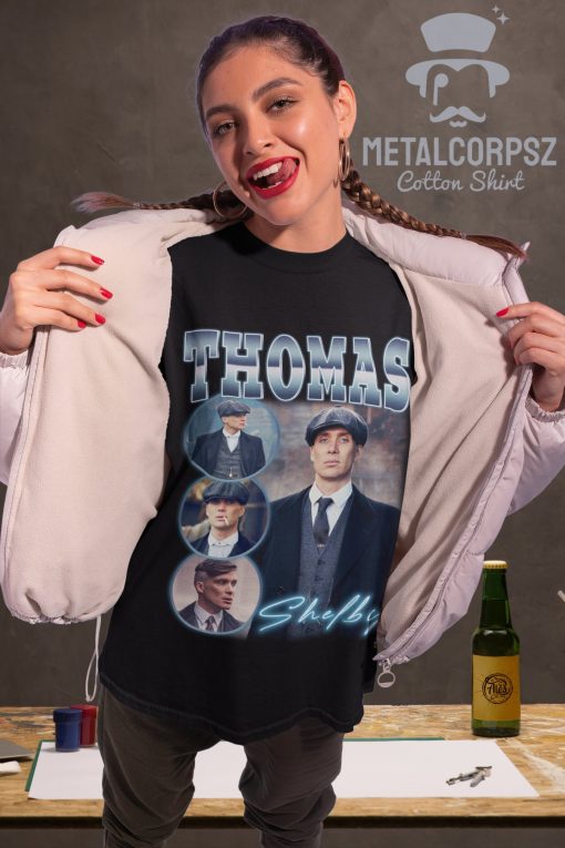 Thomas Shelby Peaky Blinders Inspired 90 Portrait Unisex T-Shirt