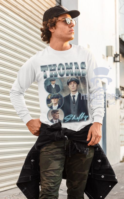 Thomas Shelby Peaky Blinders Inspired 90 Portrait Unisex T-Shirt