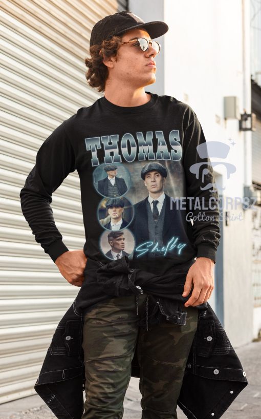 Thomas Shelby Peaky Blinders Inspired 90 Portrait Unisex T-Shirt