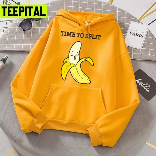 Time To Split National Banana Split Day Trending Unisex T-Shirt