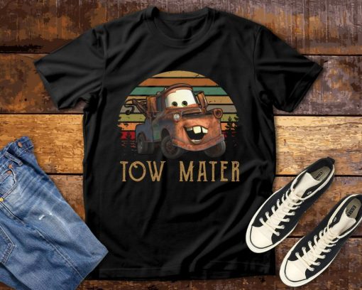 Tow Mater Cars Vintage Retro Disney T-Shirt