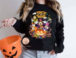 Trick Or Treat Snacks Disney Halloween Mickey Minnie Unisex T-Shirt