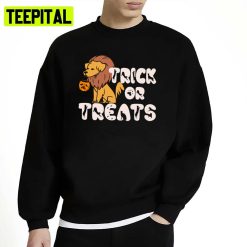 Trick Or Treats Funny Dog Meme Halloween Spooky Night Unisex Sweatshirt