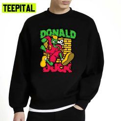 Turned To Zombie Donald Duck Halloween Spooky Night Unisex Sweatshirt