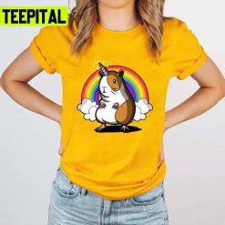 Unicorn Guinea Pig Trending Art Unisex T-Shirt