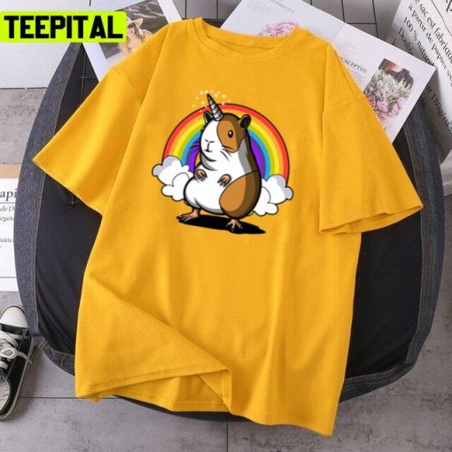 Unicorn Guinea Pig Trending Art Unisex T-Shirt