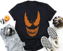 Venom Orange Face Halloween Marvel Comics Holiday Unisex T-Shirt