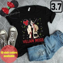 Villain Mode Cruella Villains Matching Matching Matching Disney Halloween Unisex T-Shirt