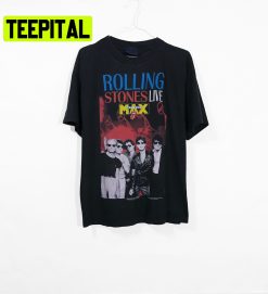 Vintage 1994 The Rolling Stones Live At The Max Rare Psychodelic Rock And Roll Blues Band Trending Unisex T-Shirt