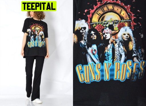 Vintage 90s Graphic Guns And Roses Rock Band Trending Unisex T-Shirt