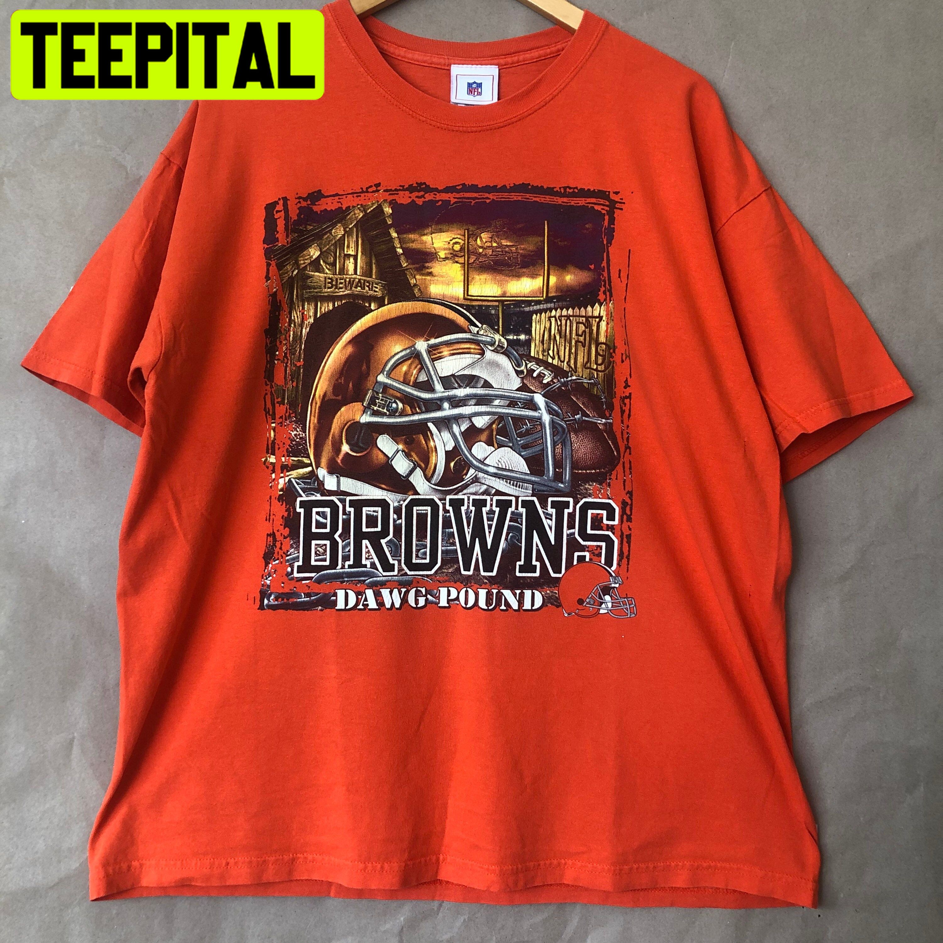 Vintage Dawg Pound Cleveland Browns Football Trending Unisex T-Shirt –  Teepital – Everyday New Aesthetic Designs