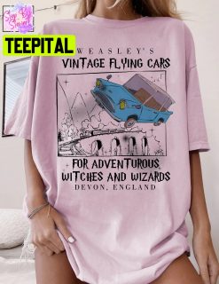 Vintage Flying Car Shirt Pottery Unisex T-Shirt