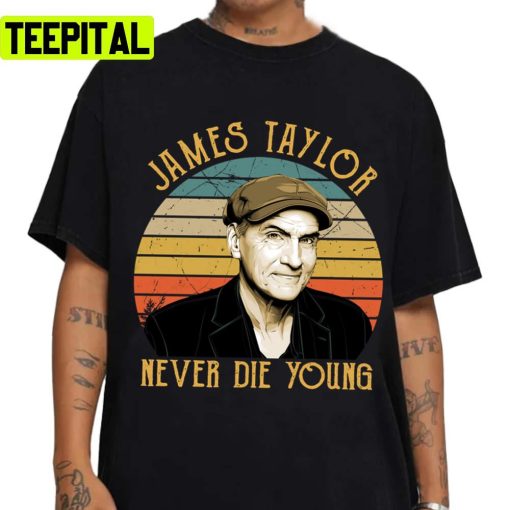 Vintage James Taylor Never Die Young Frank Zebra Unisex T-Shirt