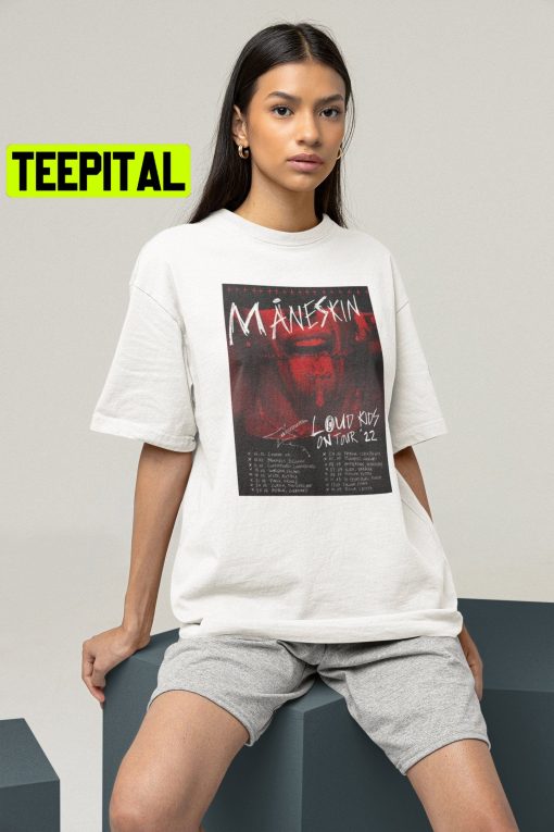 Vintage Maneskin Tour 2022 Trending Unisex Shirt