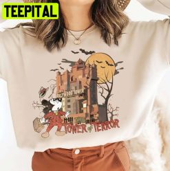 Vintage Mickey The Tower Of Terror Halloween Trending Unisex Sweatshirt