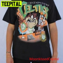 Vintage Nba Boston Celtics Taz Looney Tunes Trending Unisex Shirt