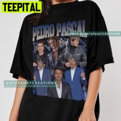 Vintage Pedro Pascal Shirt American Actor Movie Trending Unisex T-Shirt