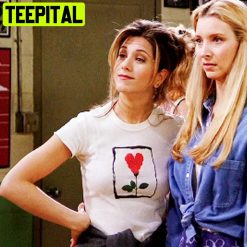 Vintage Rachel Green Rose Heart Unisex T-Shirt