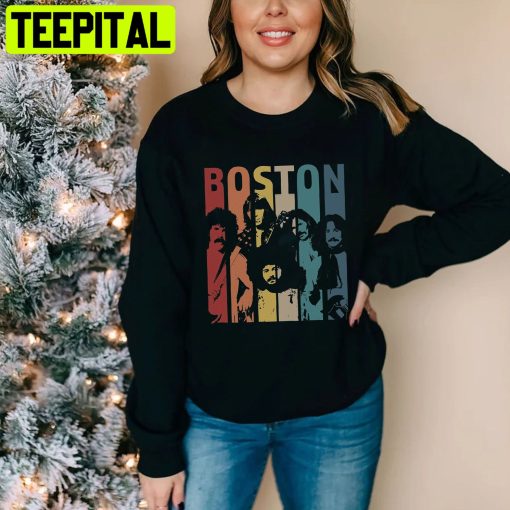 Vintage Retro Boston Band Unisex Shirt