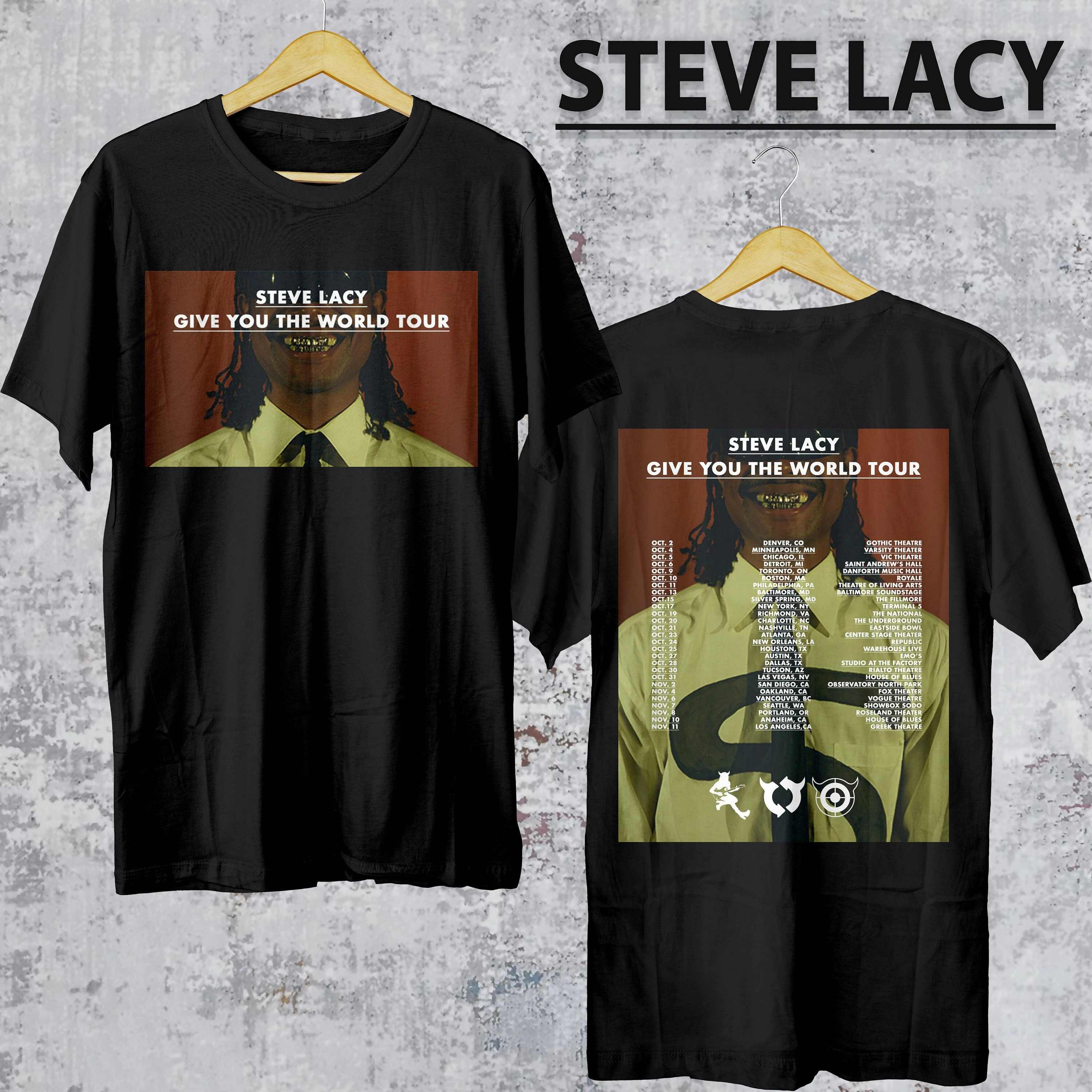 Vintage Steve Lacy Gemini Rights Album Give You The World Tour 2022 New Art T-Shirt