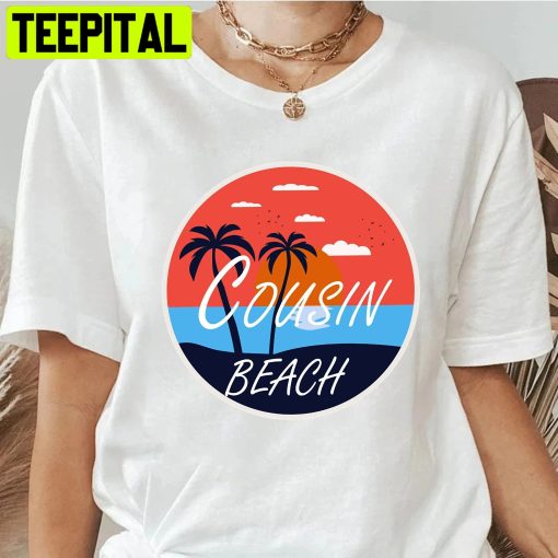 Vintage Sunset Cousins Beach Unisex Shirt