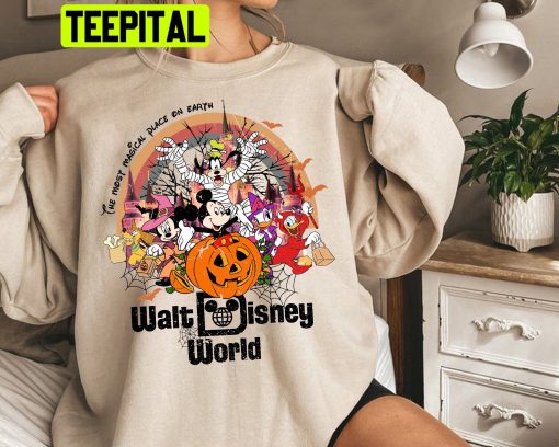 Vintage Walt Disney World Halloween Trending Unisex Shirt