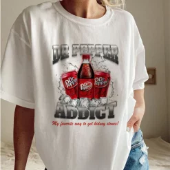 Vintage Yeah I’m A Dr Pepper Addict So What Trending Unisex T-Shirt