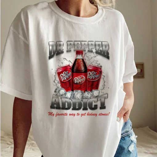 Vintage Yeah I’m A Dr Pepper Addict So What Trending Unisex T-Shirt