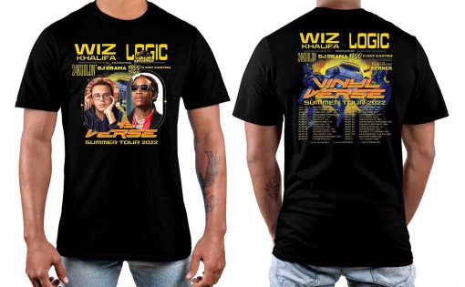 Vinyl Verse Tour 2022 Wiz Khalifa Vs Logic Unisex T-Shirt