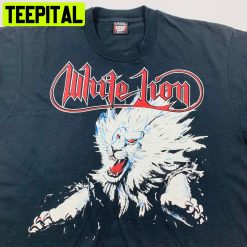 Vtg 1989 White Lion Heavy Metal Big Game Tour Trending Unisex T-Shirt