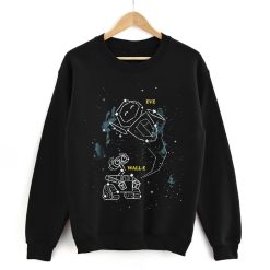 Wall-E  Eve Constellations Graphic Pixar Disney Sweatshirt