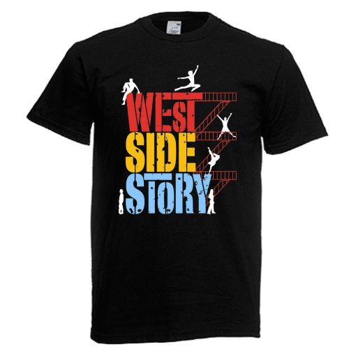 West Side Story Broadway Musical Show Mens Black Navy T-Shirt