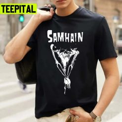 White Aesthetic Design Samhain Band Unisex T-Shirt