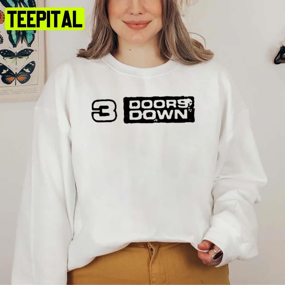 White Vintage Logo 3 Doors Down Unisex Sweatshirt