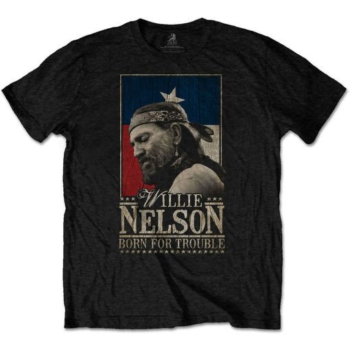 Willie Nelson Born for Trouble Official Tee T-Shirt