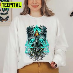 Winya Neon Skull Halloween Spooky Night Unisex Sweatshirt
