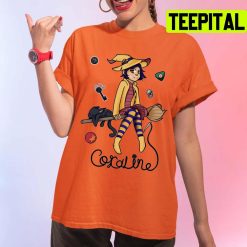 Witch Coraline Halloween Art Unisex T-Shirt