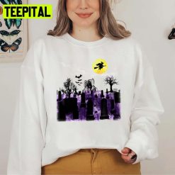 Witches Haunted Cemetery Halloween Unisex Sweatshirt