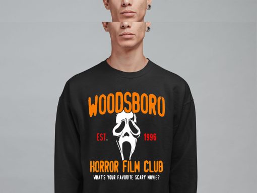 Woodsboro Lets Watch Scary Movies Scream Horror Halloween Unisex T-Shirt